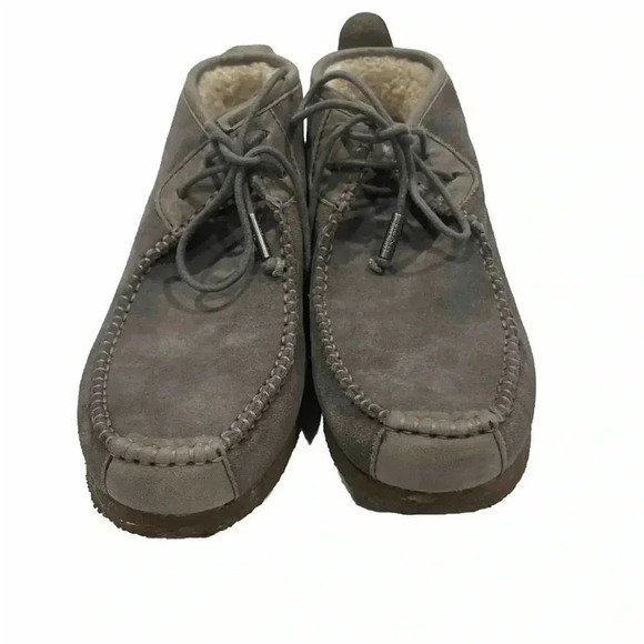 Australian Luxe Collective Men’s Lucan Boot Size 9 Suede W/Sheepskin Lining Grey - Picture 2 of 12